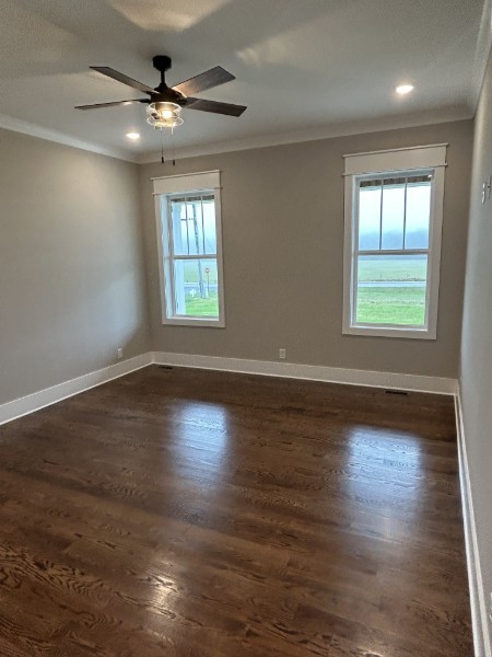 222 Red Hill Road Normandy, TN 37360 - Photo 27 of 51 an empty room with wooden floor and windows