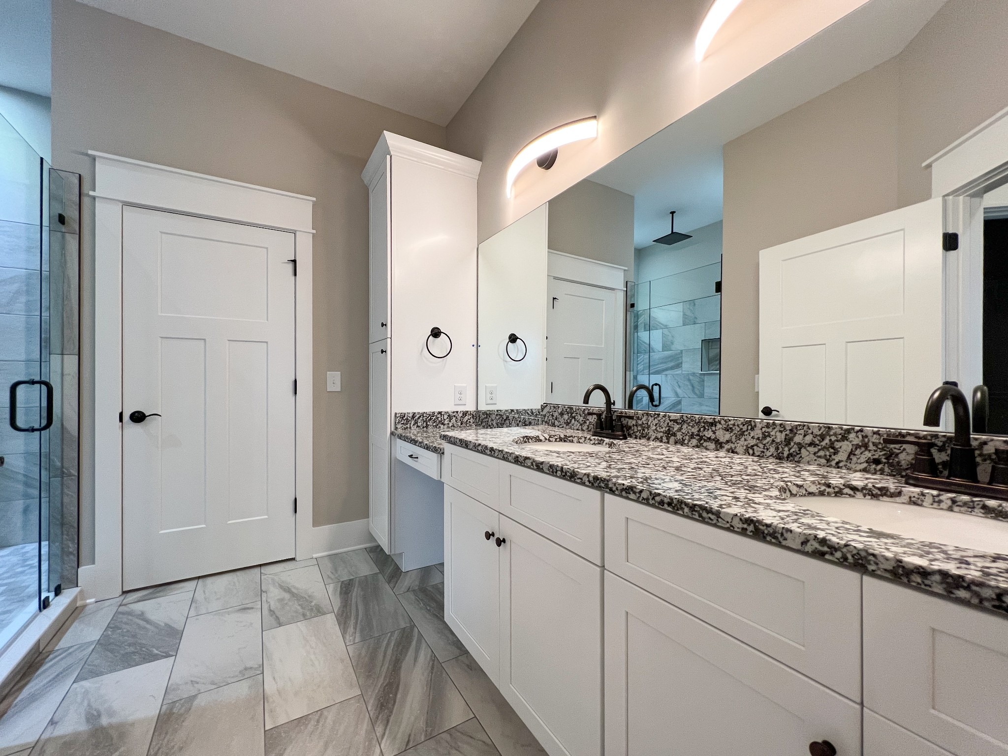 222 Red Hill Road Normandy, TN 37360 - Photo 31 of 51 a bathroom with a granite countertop sink and a mirror