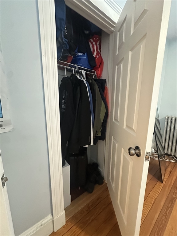 22 Winslow Road Brookline, MA 02446 - Photo 10 of 25 a view of walk in closet with clothes and shoes