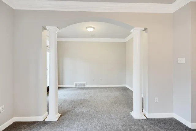 a view of an empty room