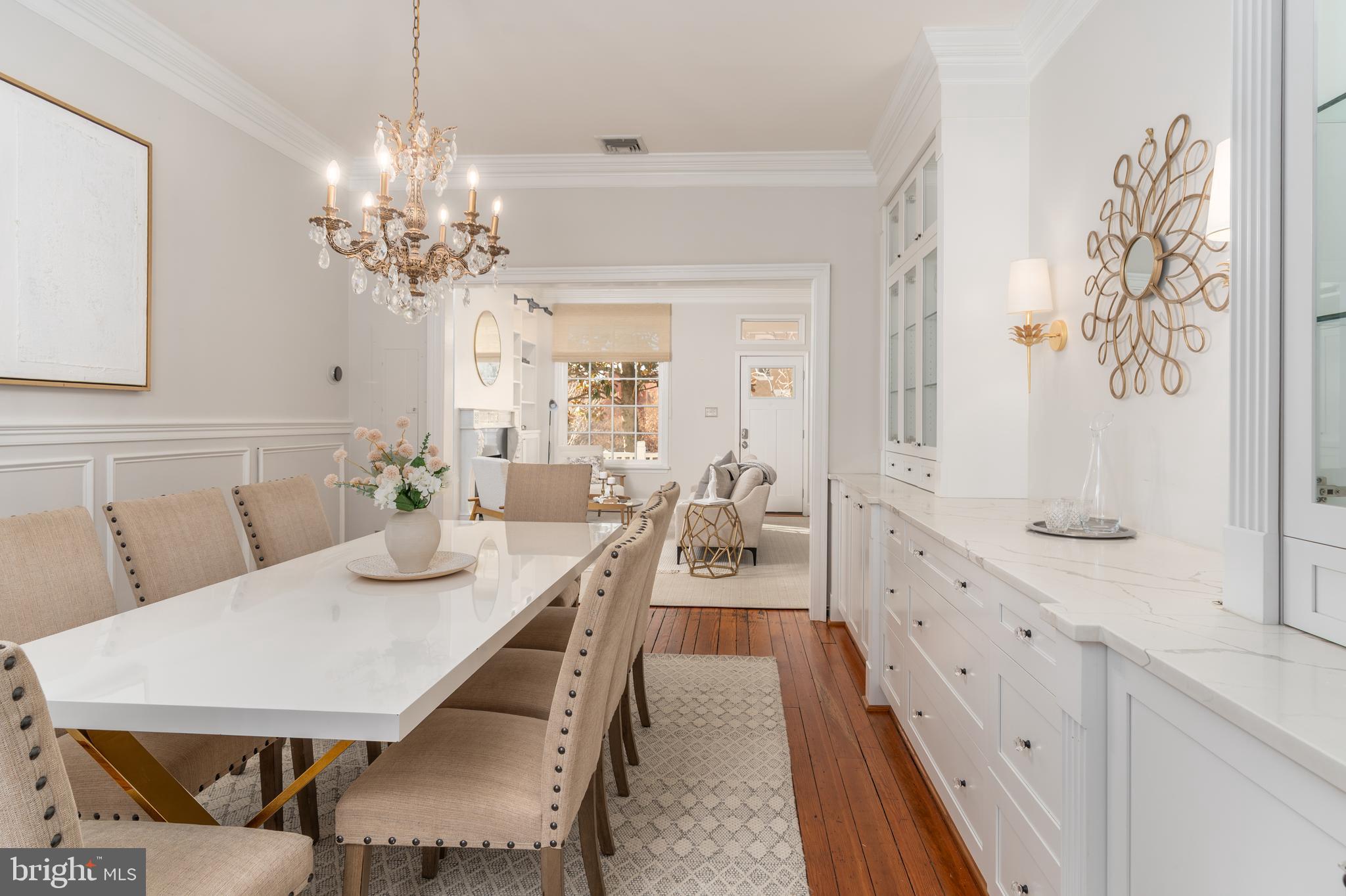 744 7th Street Southeast Washington, DC 20003 - Photo 8 of 37 Dining room view to living room