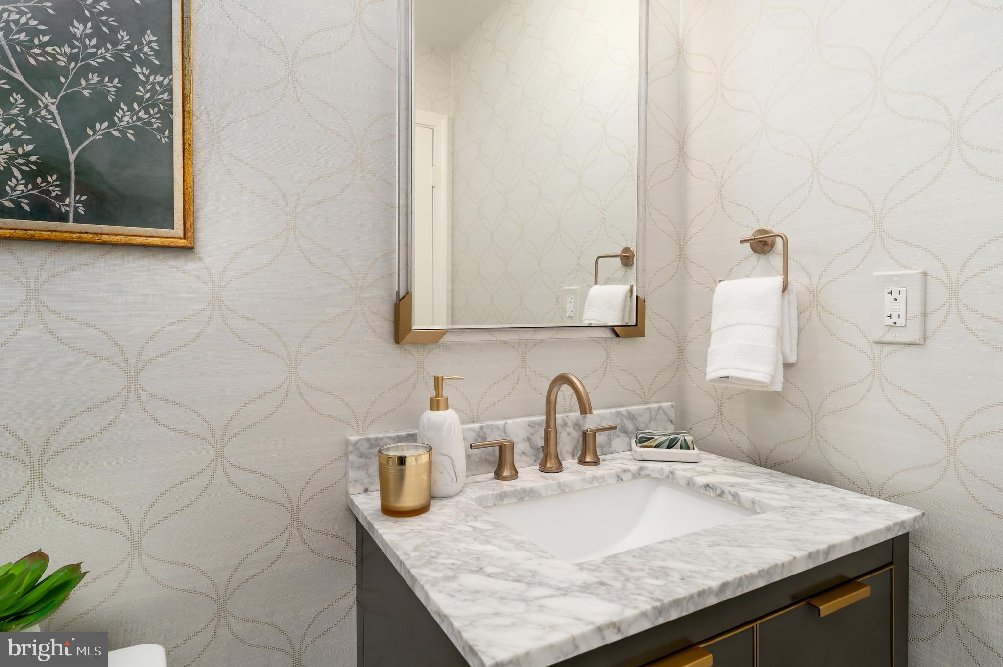 744 7th Street Southeast Washington, DC 20003 - Photo 9 of 37 Powder room first floor