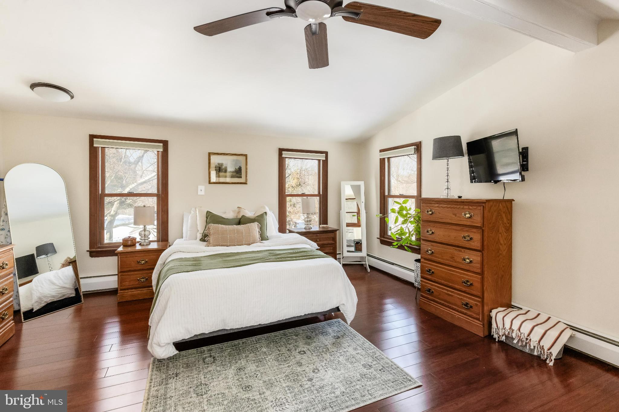 531 Gilbert Street Media, PA 19063 - Photo 30 of 45 a bedroom with a bed and wooden floor