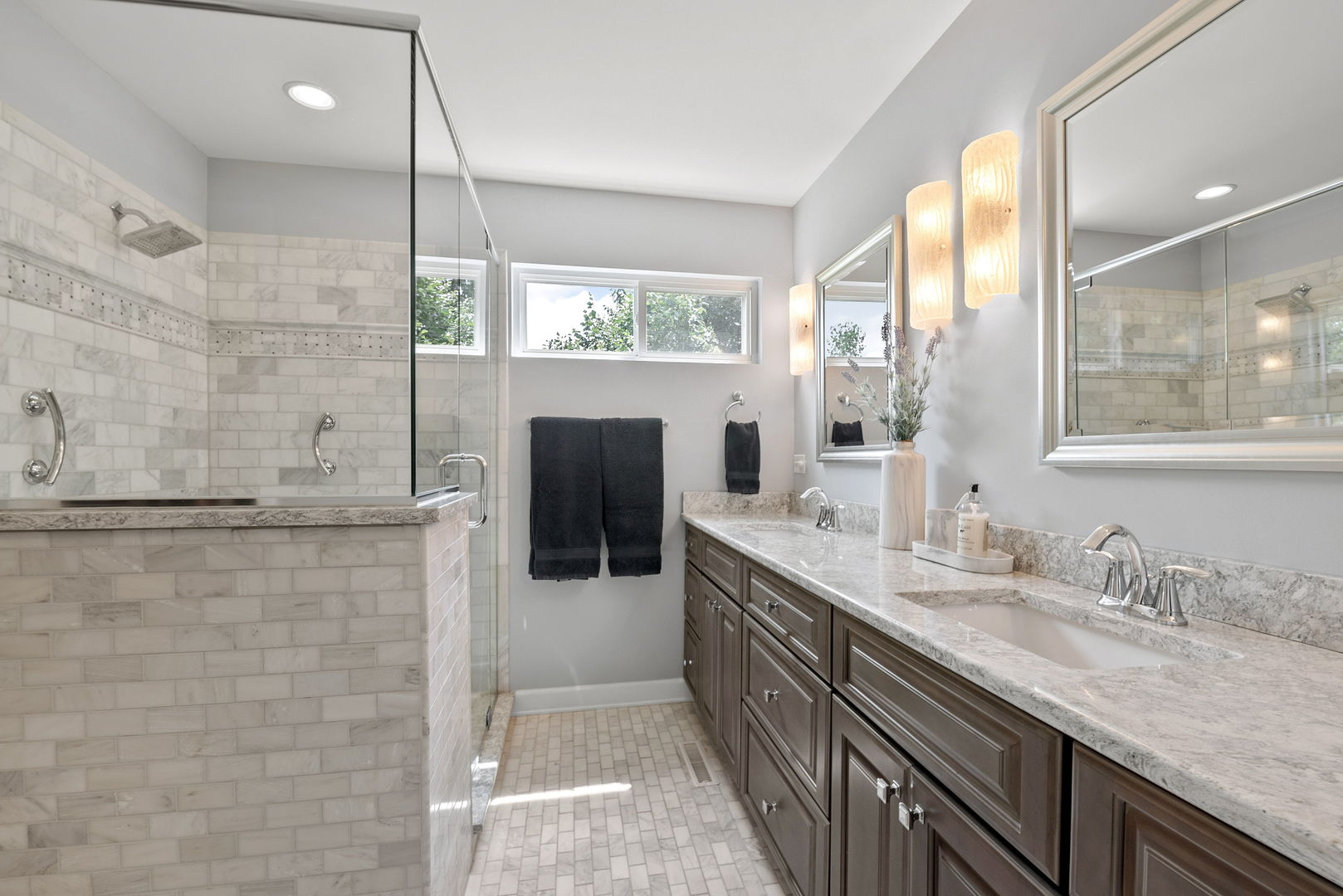 2011 Baldwin Way Bolingbrook, IL 60490 - Photo 12 of 21 a bathroom with a granite countertop shower sink and mirror