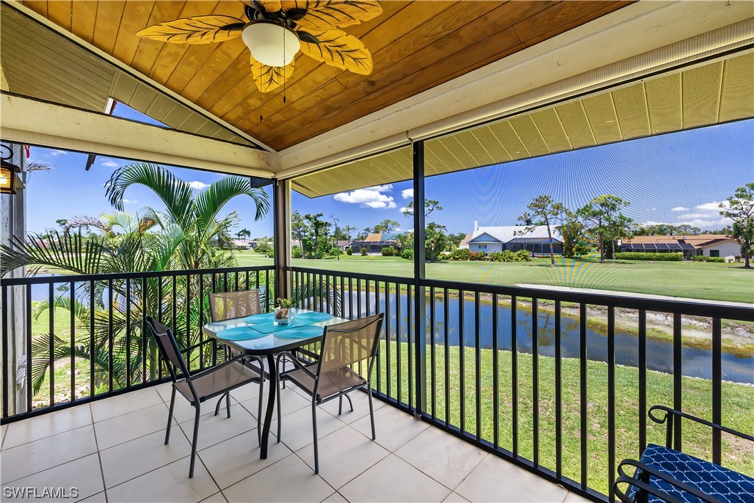 16650 Partridge Place Road, Unit 201 Fort Myers, FL 33908 - Photo 14 of 32 a view of a chairs and table in the balcony