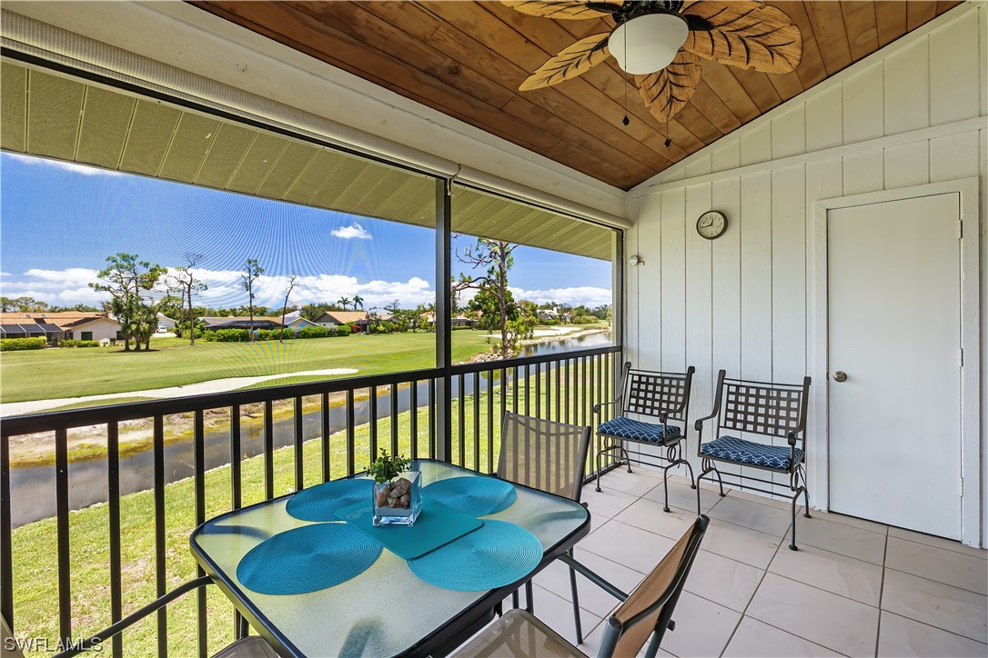 16650 Partridge Place Road, Unit 201 Fort Myers, FL 33908 - Photo 15 of 32 a view of a chairs and table in the balcony