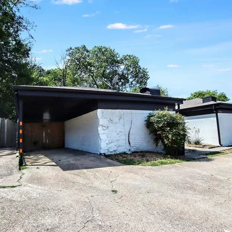 a view of outdoor space with car parked