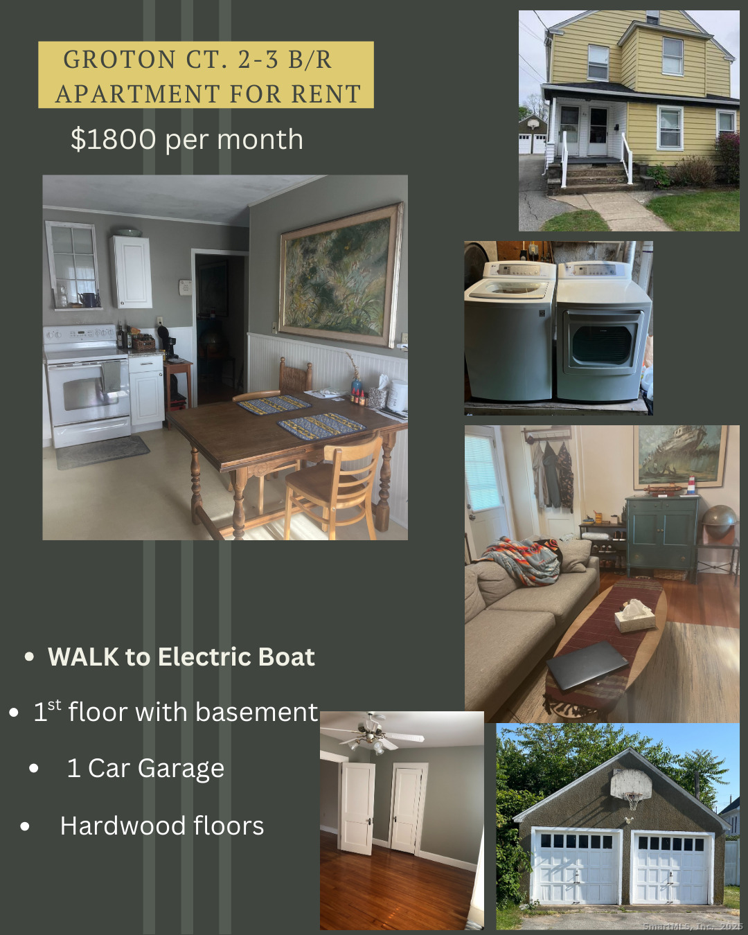 83 Ledyard Avenue Groton, CT 06340 - Photo 1 of 15 a view of living room with stainless steel appliances wooden floor
