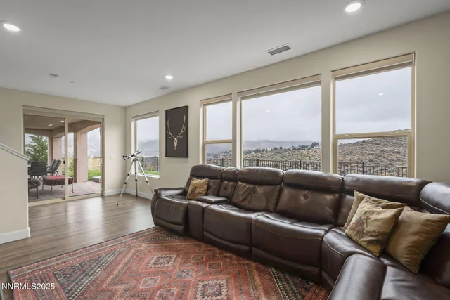a view of a house with pool and yard