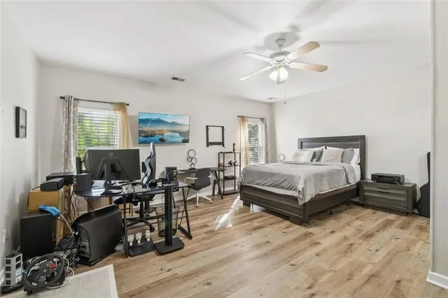 an aerial view of a city with lots of residential buildings