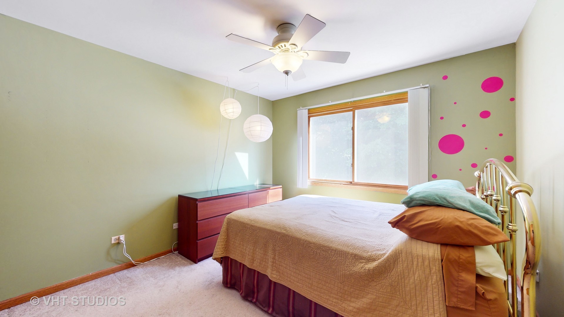 103 Crystal Lake Road Lake In The Hills, IL 60156 - Photo 23 of 42 a bedroom with a bed and a chandelier