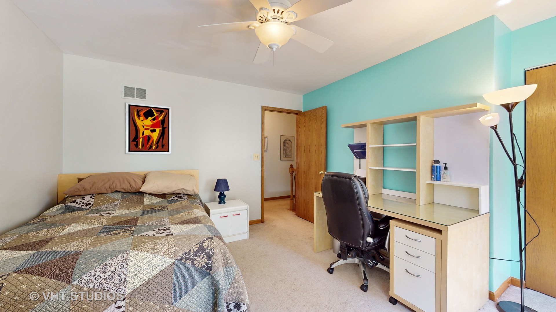 103 Crystal Lake Road Lake In The Hills, IL 60156 - Photo 25 of 42 a bedroom with a workspace
