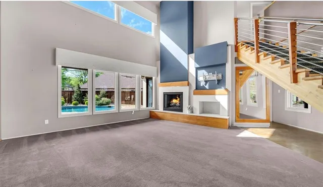 a view of a building with a street