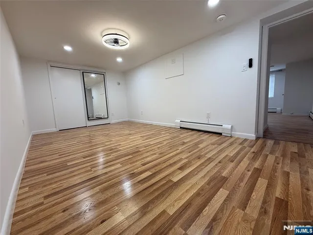 a big room with wooden floor