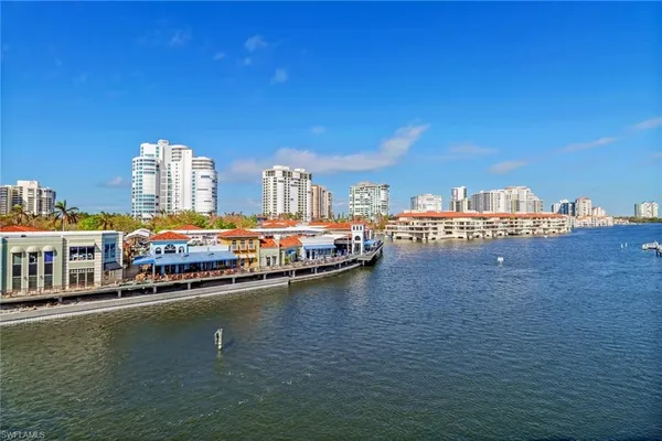 a view of a city with tall buildings