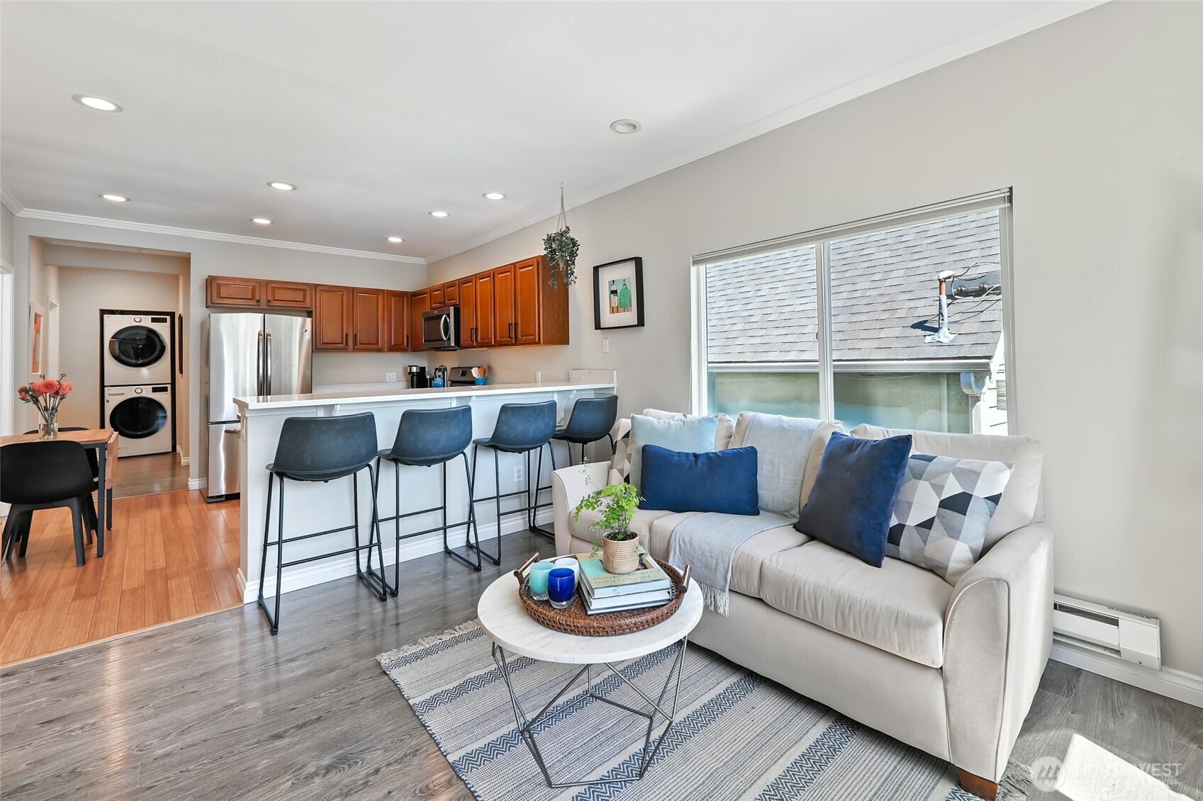 4616 South Orcas Street Seattle, WA 98118 - Photo 4 of 37 a living room with furniture and a large window