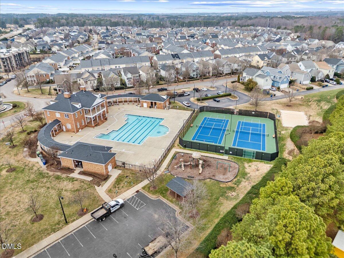1003 Ileagnes Road Raleigh, NC 27603 - Photo 37 of 42 an aerial view of a house with a swimming pool