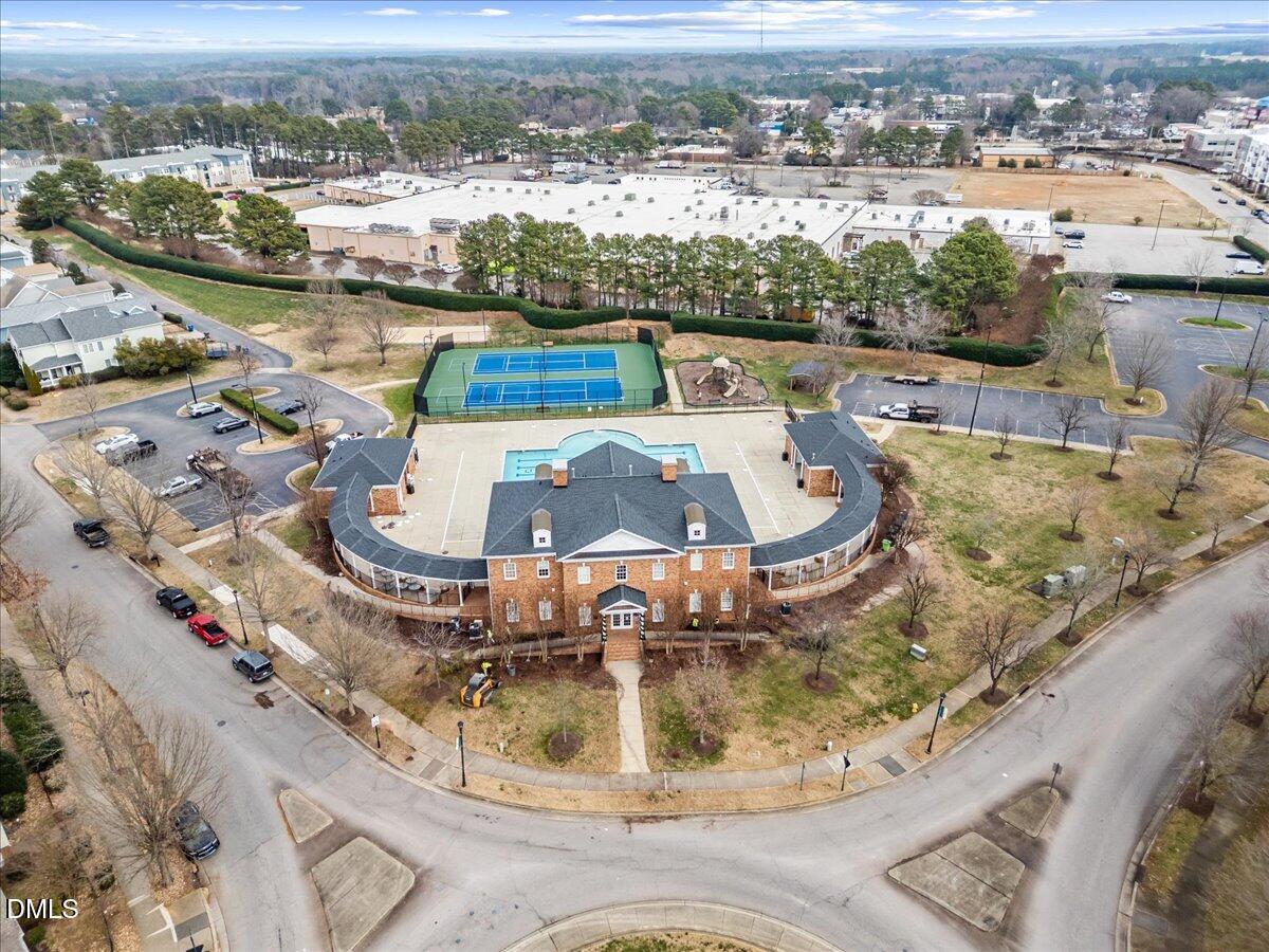 1003 Ileagnes Road Raleigh, NC 27603 - Photo 38 of 42 an aerial view of a swimming pool with a yard