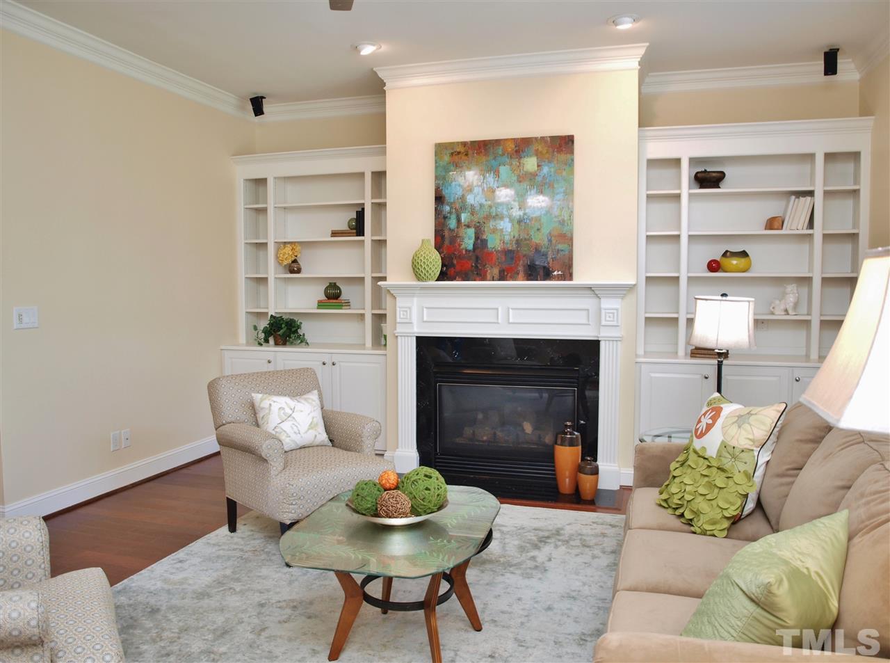 2100 Summer Azure Way Raleigh, NC 27613 - Photo 3 of 25 a living room with furniture and a fireplace