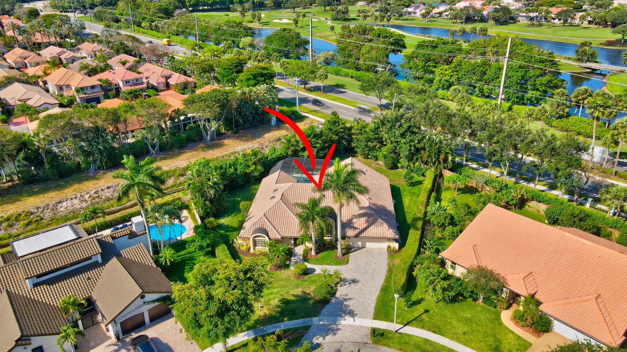 2898 Northwest 26th Street Boca Raton, FL 33434 - Photo 10 of 62 4 Front of House Aerial