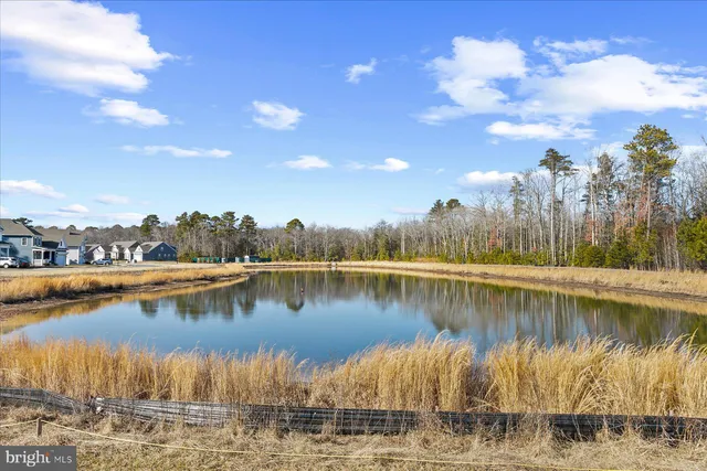 a view of a lake with outdoor space