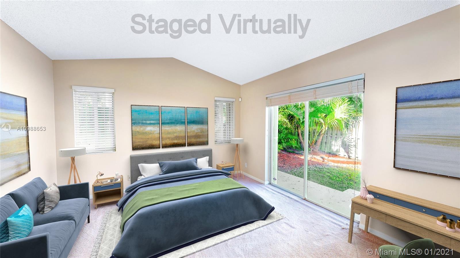 573 Talavera Road Weston, FL 33326 - Photo 11 of 18 Staged (virtually) master bedroom