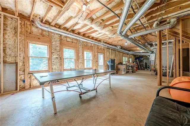 a view of a room with chairs