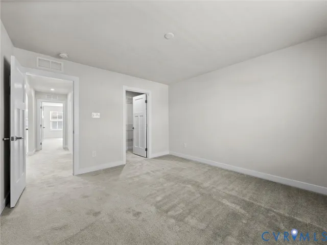 a view of an empty room