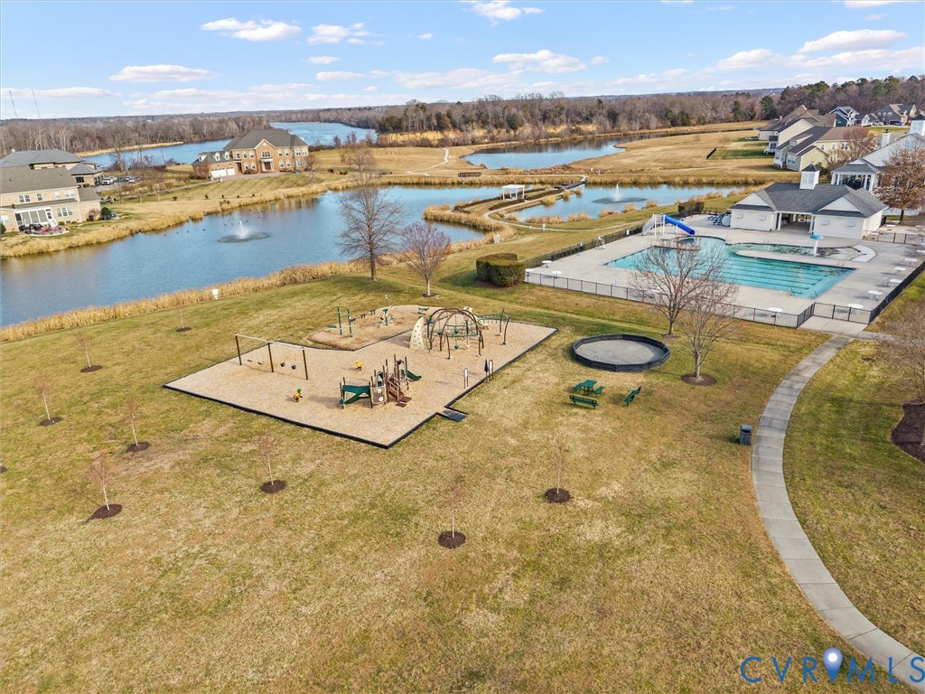 12029 Almer Lane Chester, VA 23836 - Photo 47 of 50 an aerial view of a swimming pool and outdoor space