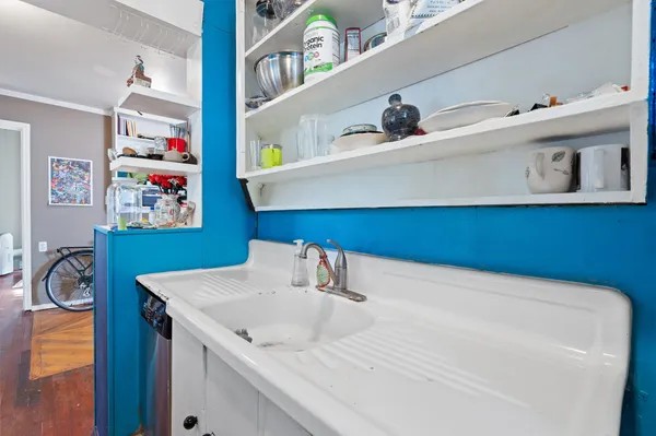 a close view of utility room