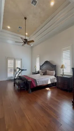 a view of a livingroom with furniture and a window