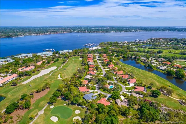 a view of a city with an ocean