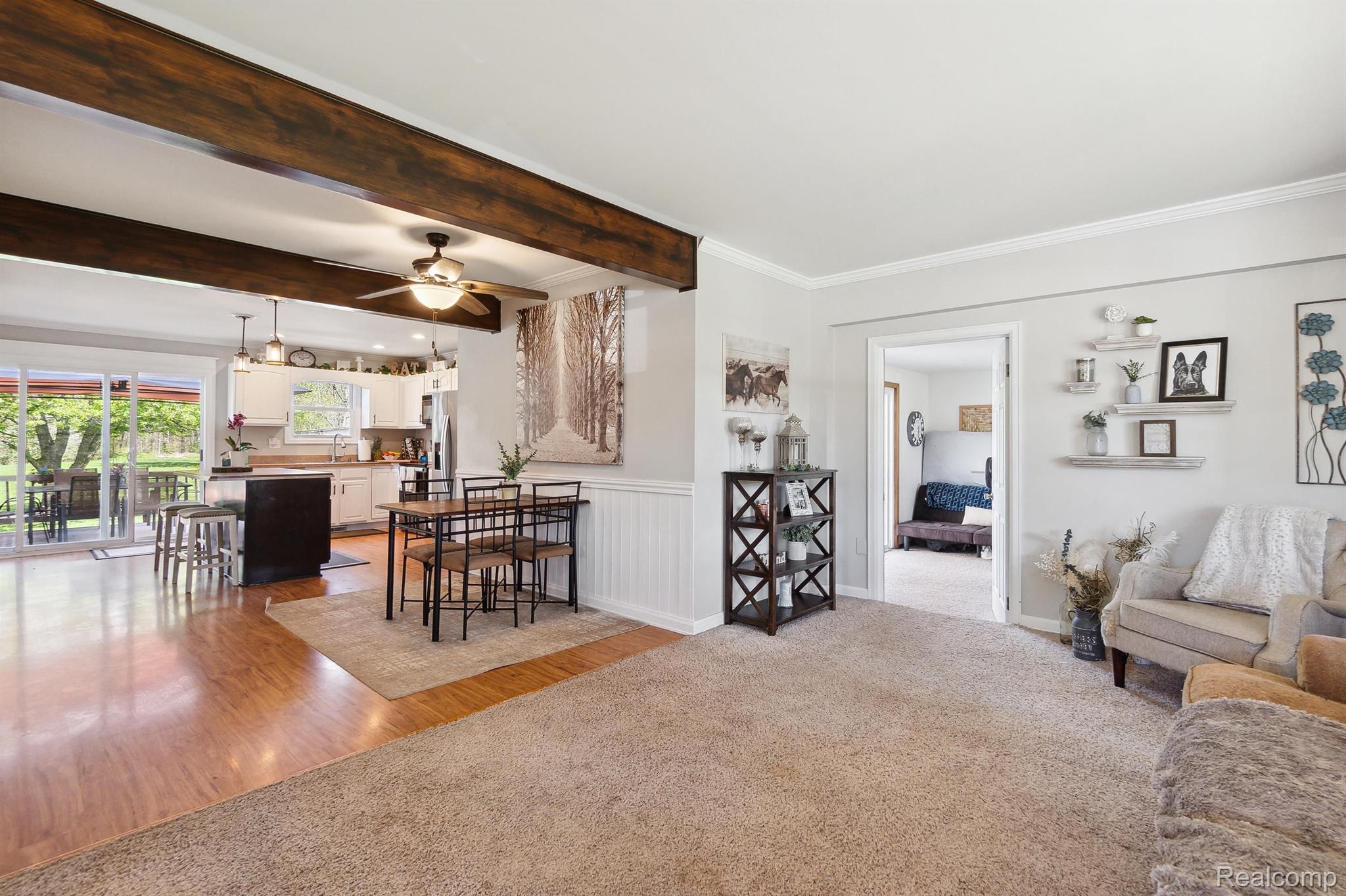 12347 Linden Road Linden, MI 48451 - Photo 6 of 34 Large great room open to main living area