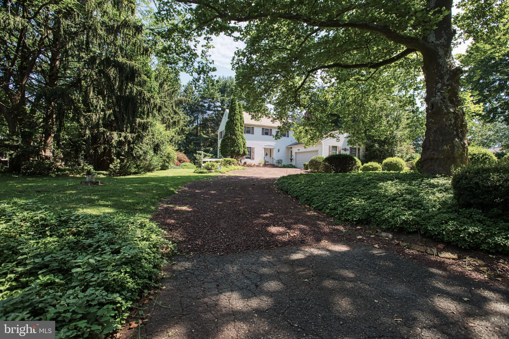 Front left side of circular drive
