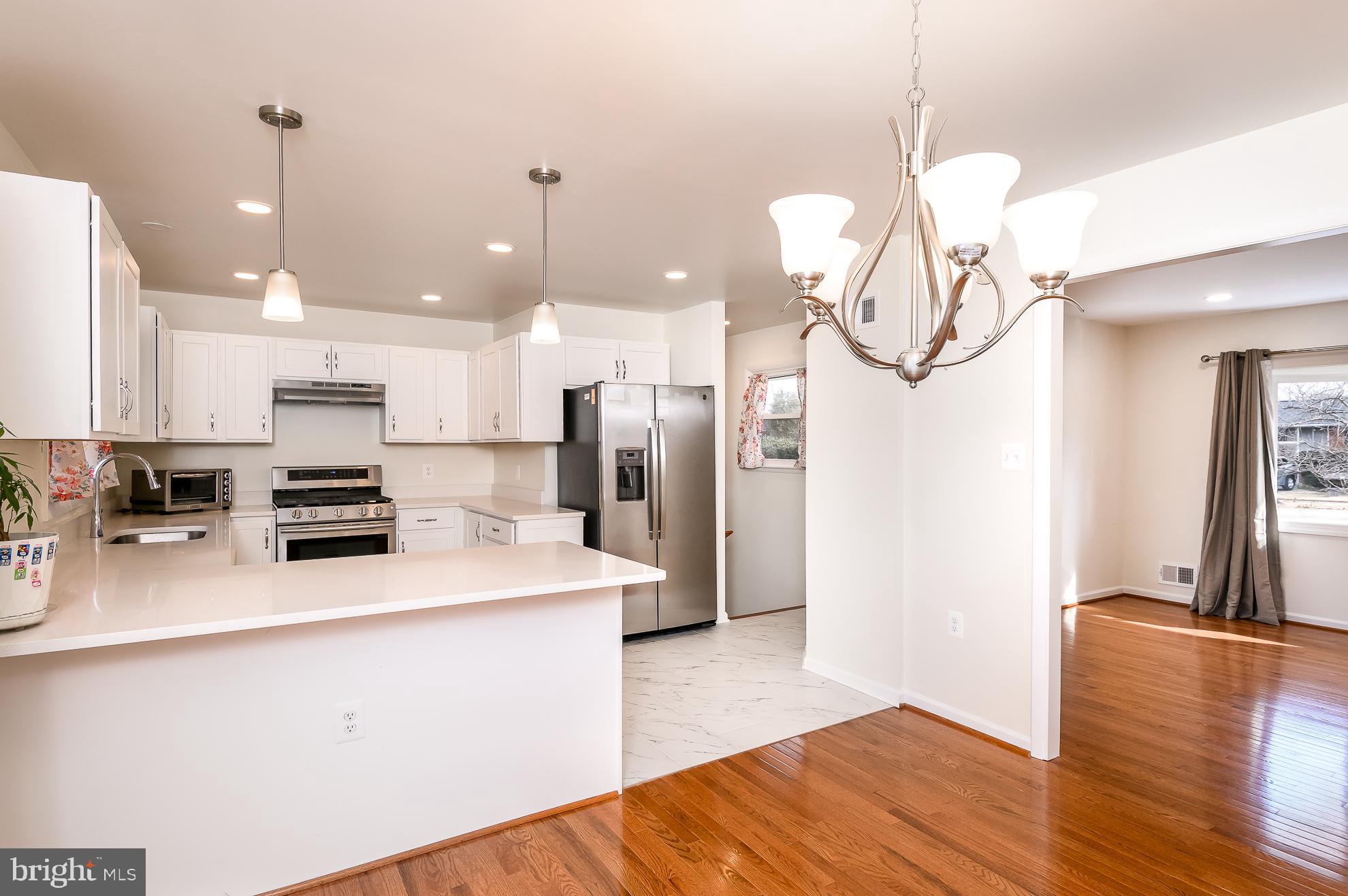 Kitchen with Quartz Counter Tops