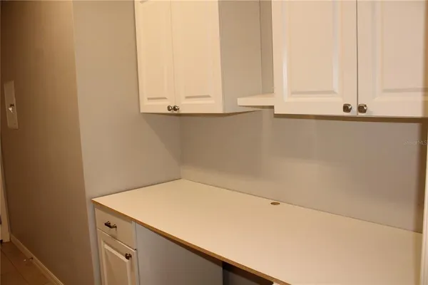 a view of a park with a slide