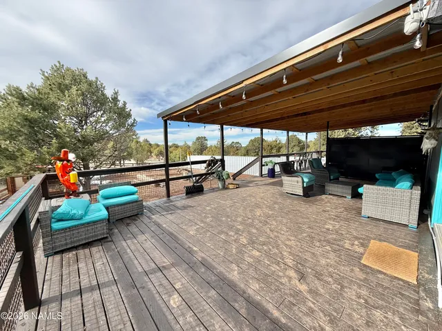 a view of outdoor space with seating