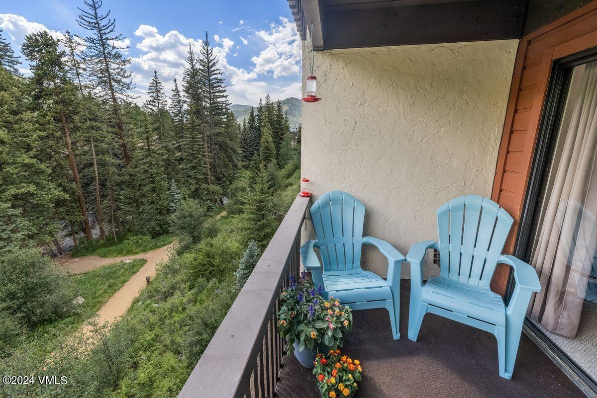 442 South Frontage Road East, Unit A205 Vail, CO 81657 - Photo 15 of 24 a view of balcony with furniture