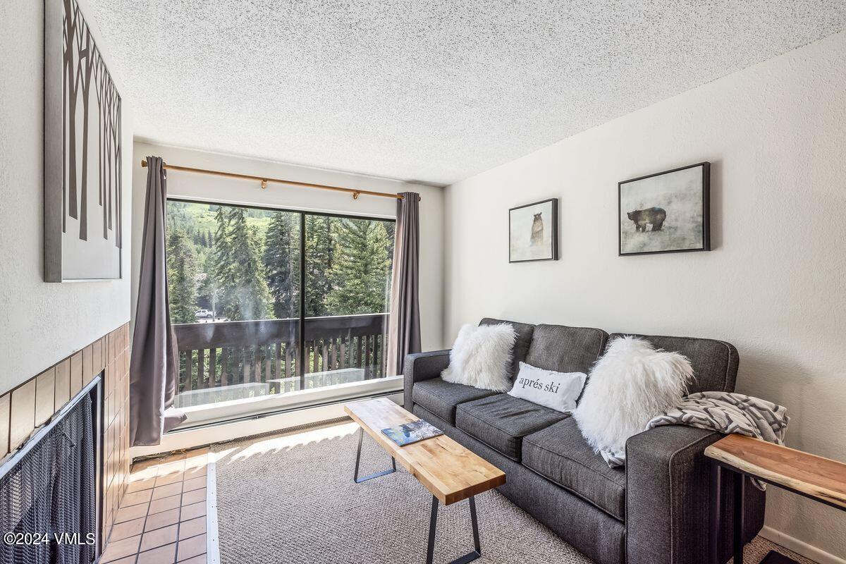 442 South Frontage Road East, Unit A205 Vail, CO 81657 - Photo 4 of 24 a living room with furniture and a large window