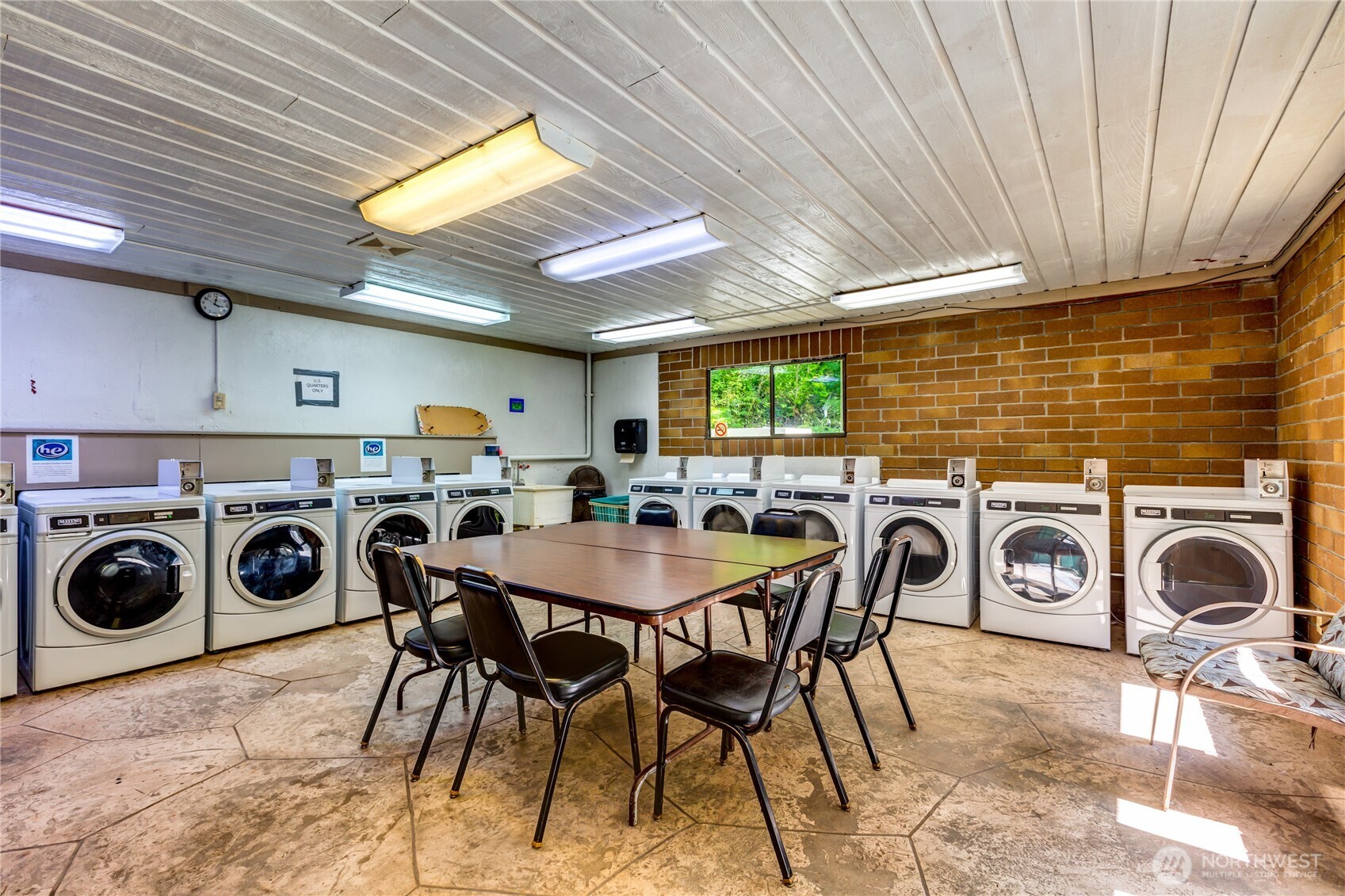 86-3 Sunset Circle Maple Falls, WA 98266 - Photo 34 of 38 a utility room with dryer washer and a large window