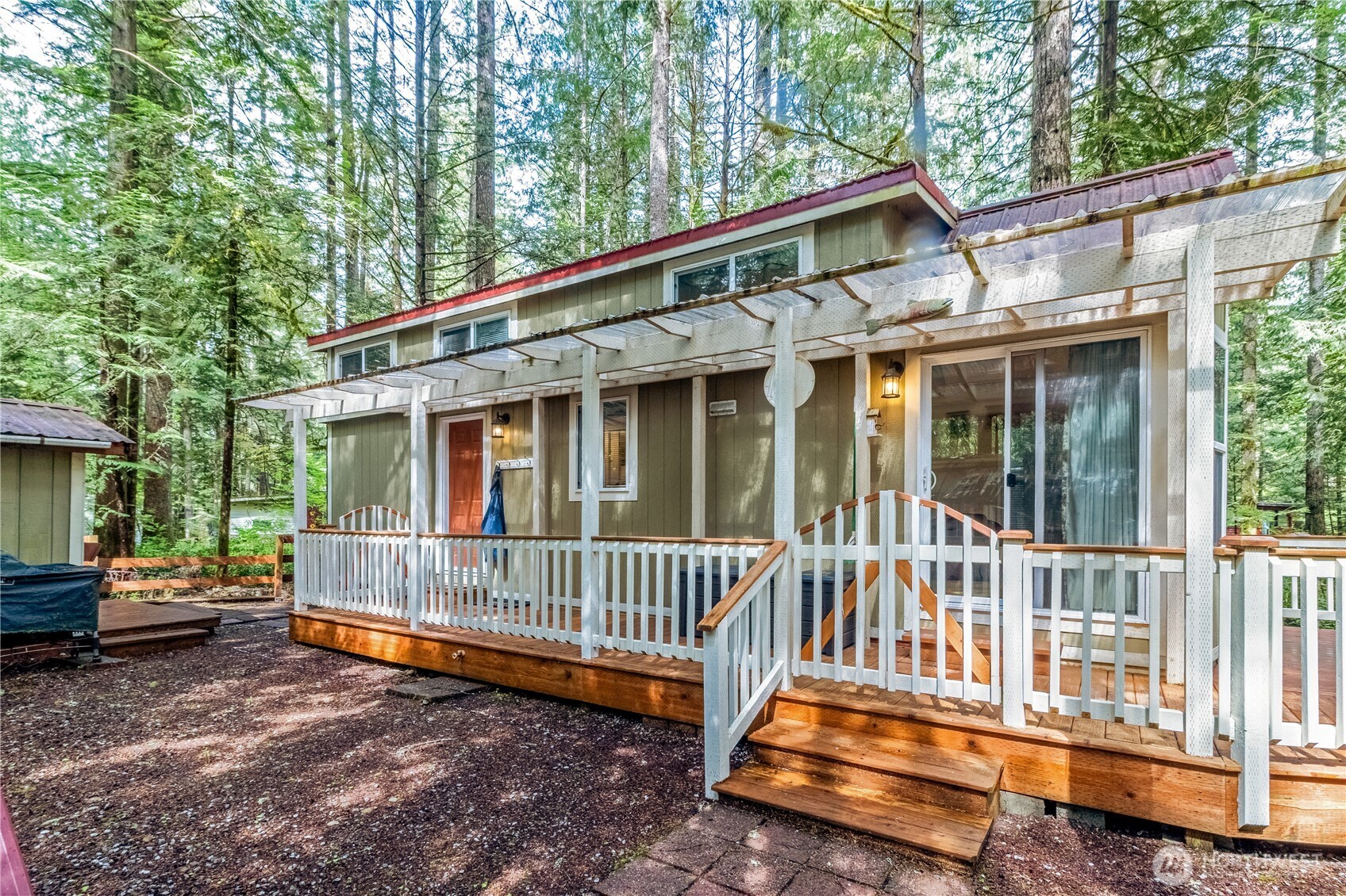 86-3 Sunset Circle Maple Falls, WA 98266 - Photo 4 of 38 a view of a house with a yard and deck