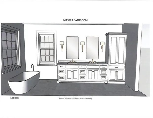 a living room with a couch and a large window
