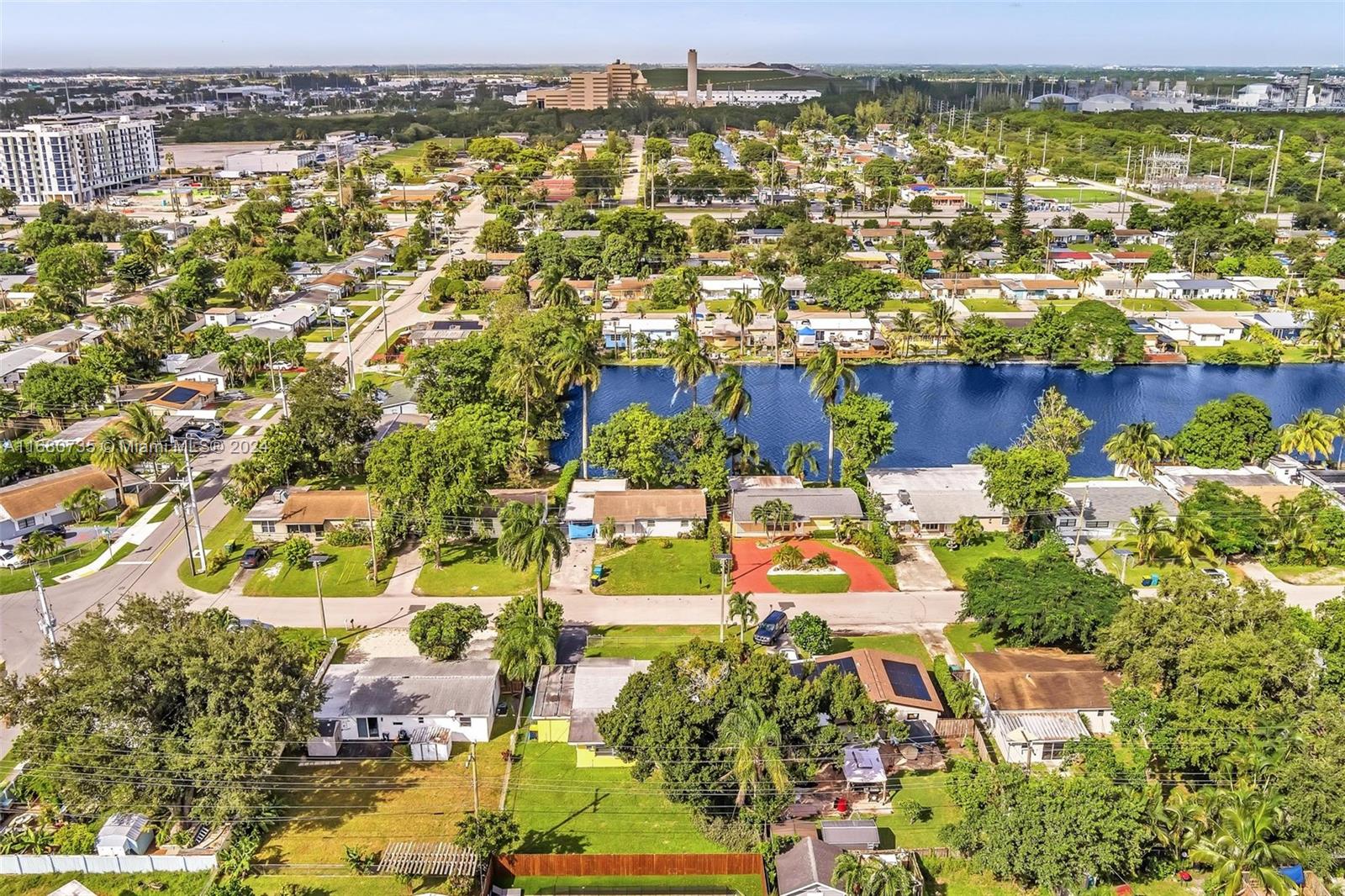4328 Southwest 49th Court, Unit 2 Dania Beach, FL 33314 - Photo 15 of 18 an aerial view of residential houses with outdoor space