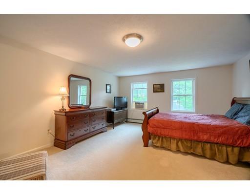 13 Flat Rock Road Petersham, MA 01366 - Photo 18 of 29 a bedroom with a bed and a lamp with window