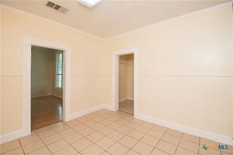 a view of an empty room