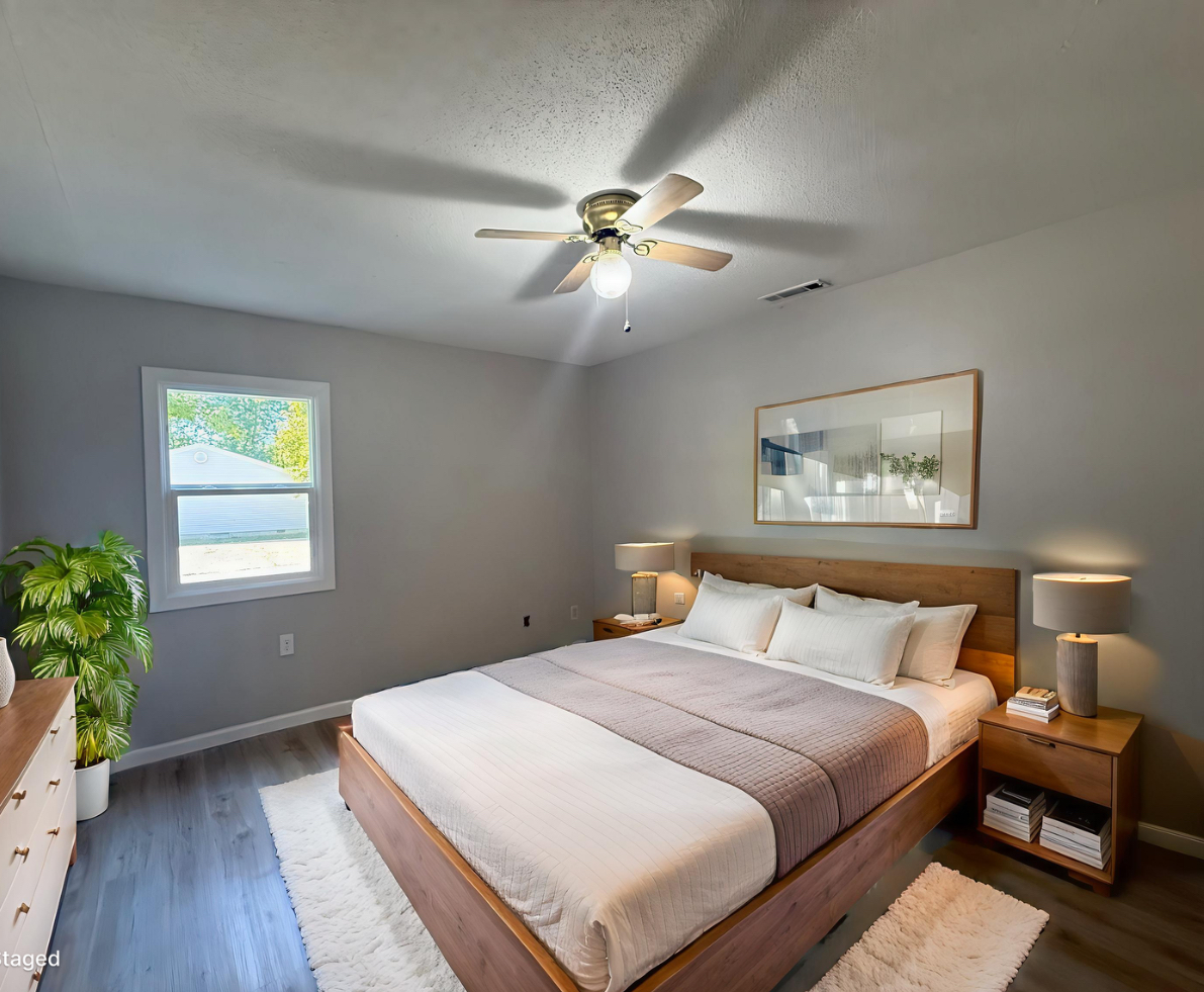 1350 Sebring Way Carbondale, IL 62901 - Photo 11 of 20 a bedroom with a large bed and a window