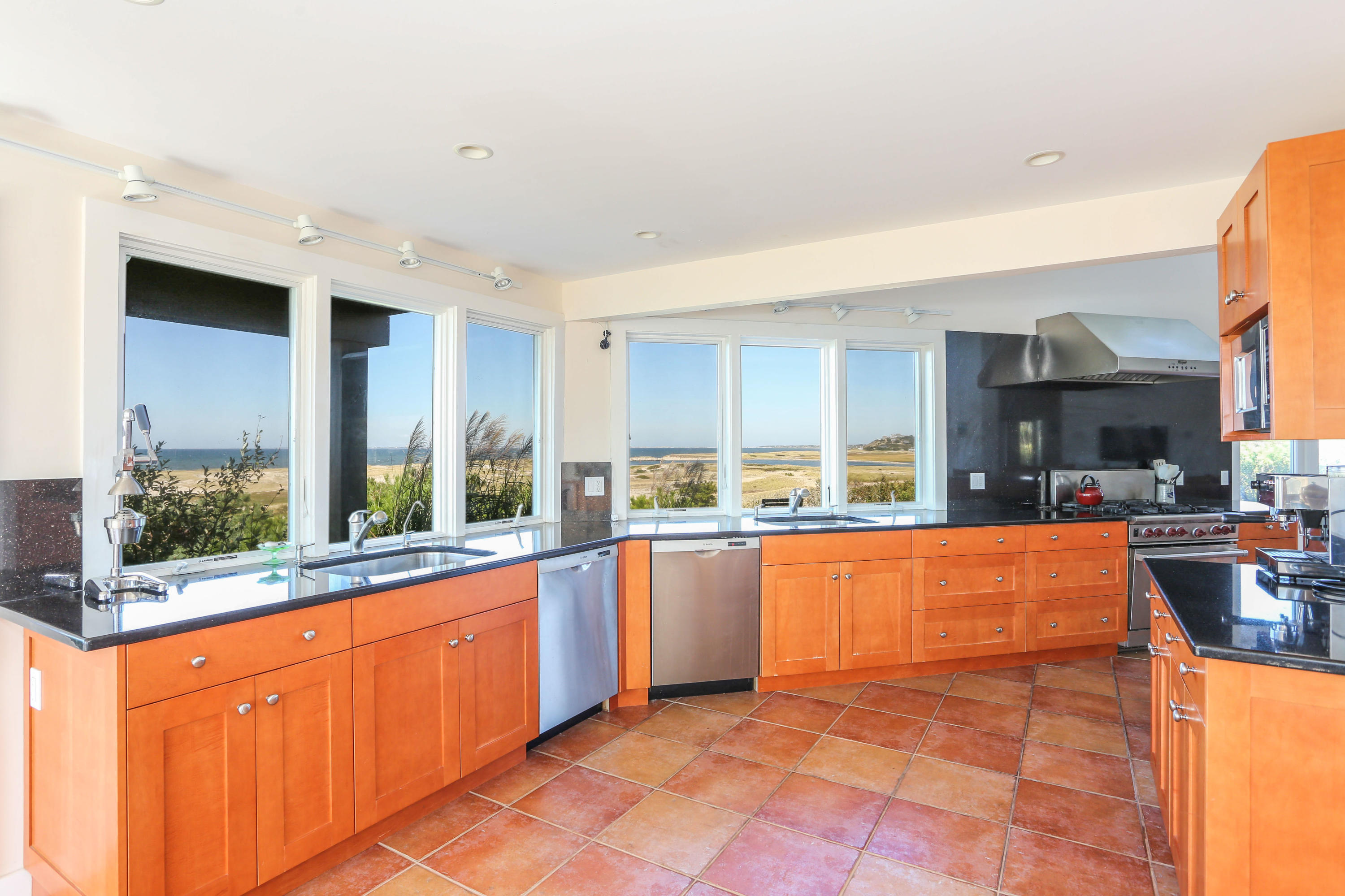 20 Great Hills Road Truro, MA 02666 - Photo 12 of 29 a large white kitchen with a large window