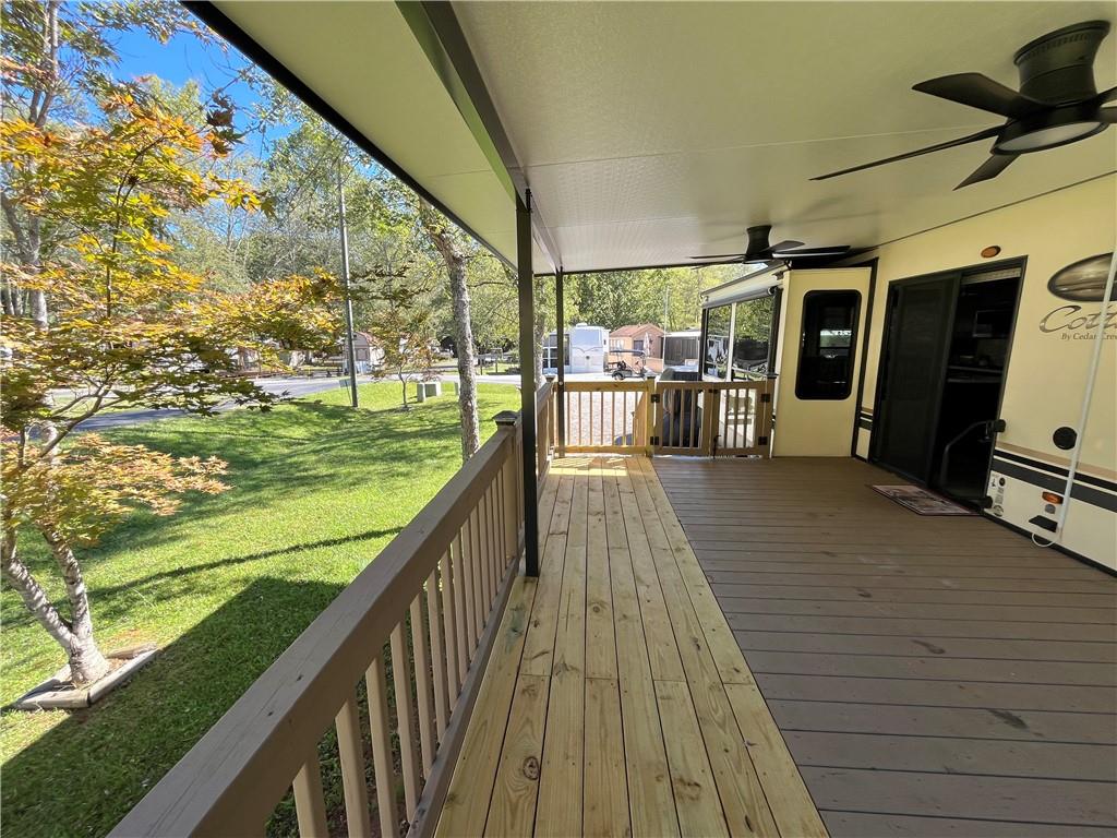 94 Bridge Loop Drive Cleveland, GA 30528 - Photo 11 of 79 a view of a balcony with chairs