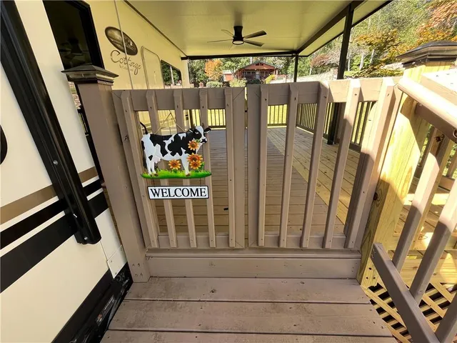 a view of front door