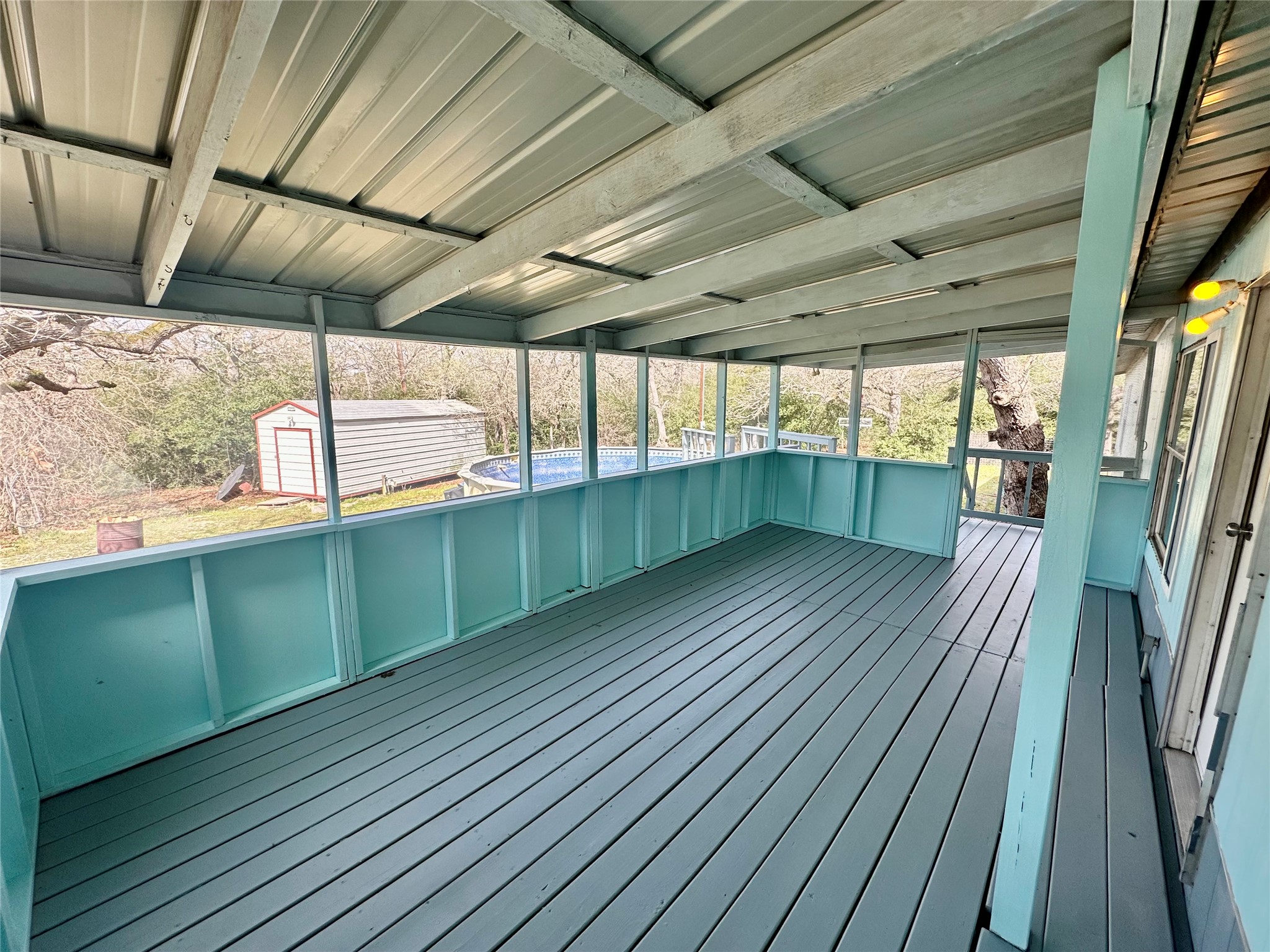 1218 Private Road 3063 Thrall, TX 76578 - Photo 6 of 29 a view of a porch with wooden floor